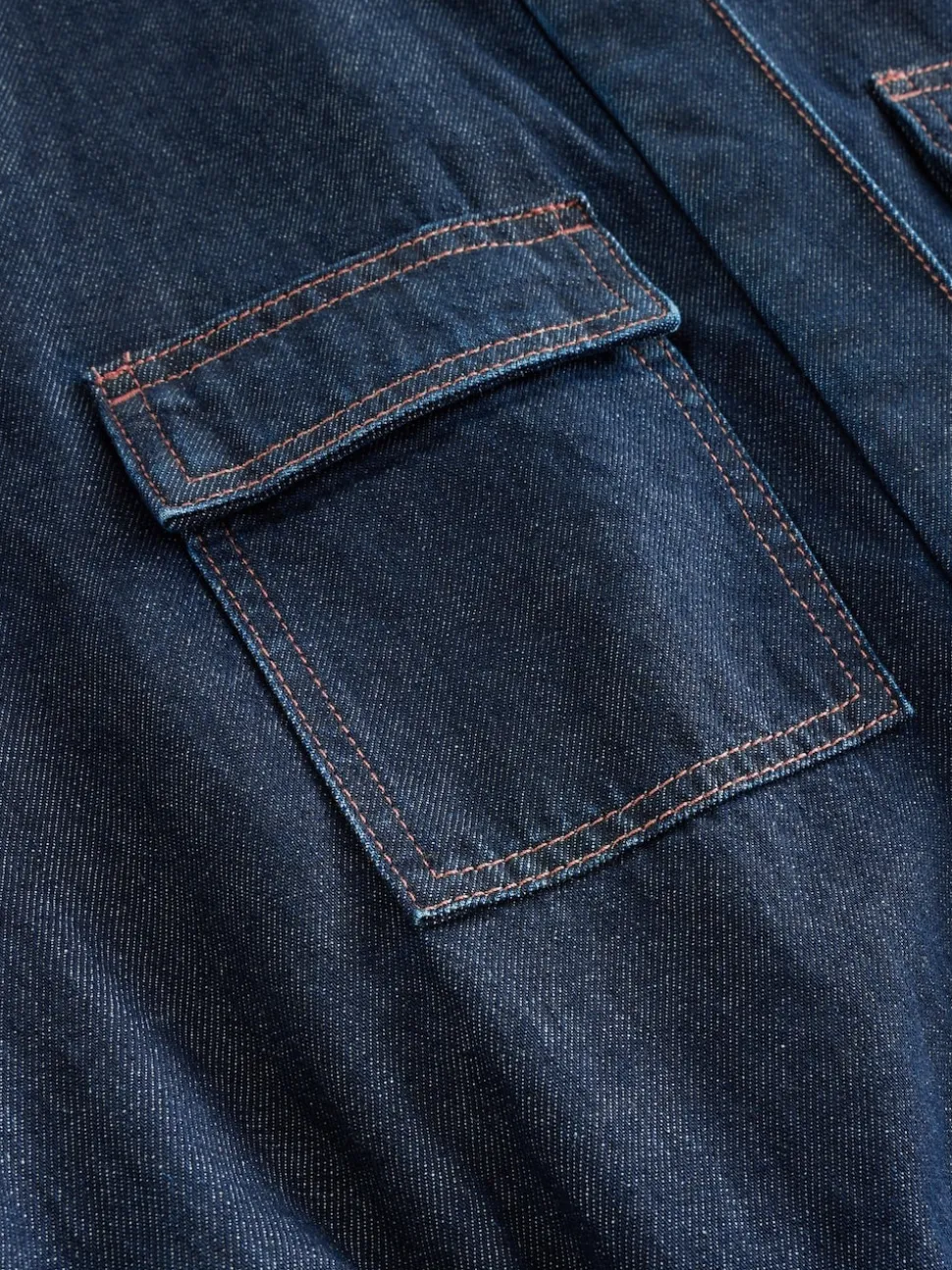 bleu foncé - Combinaison de maternité en Jean 100% coton