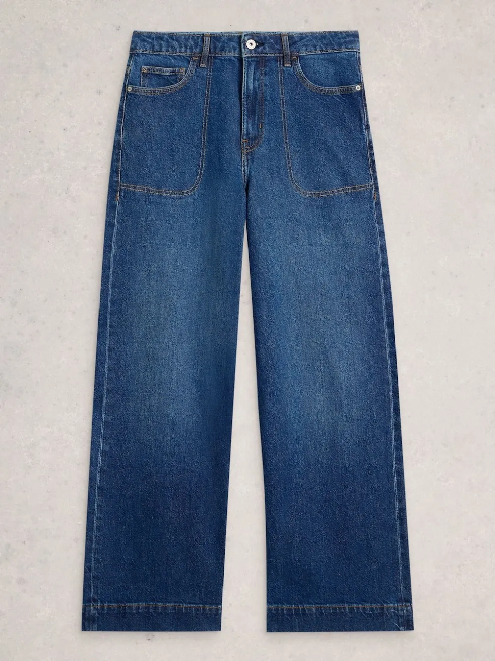 bleu foncé - Jean ample White Stuff Tia