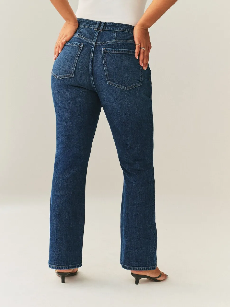 bleu foncé - Jean bootcut authentique Hourglass taille milieu