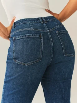 bleu foncé - Jean bootcut authentique Hourglass taille milieu