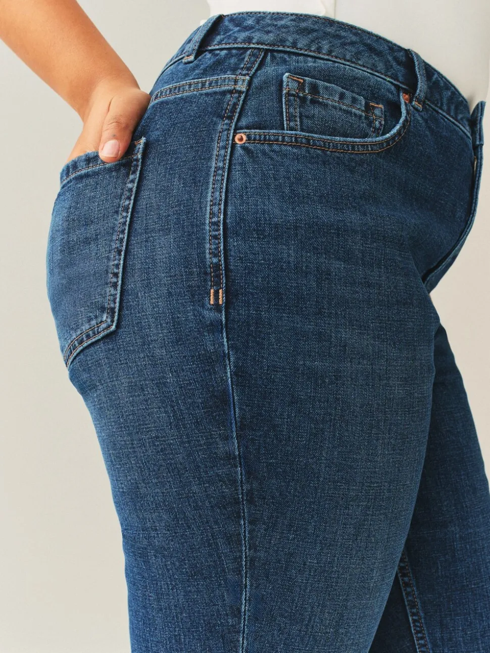 bleu foncé - Jean bootcut authentique Hourglass taille milieu