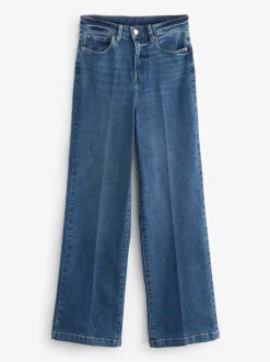 bleu foncé - Jean sablier à jambe large