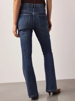 bleu foncé - Jean évasé en denim de grossesse