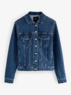 bleu foncé - Jean Veste ajustées