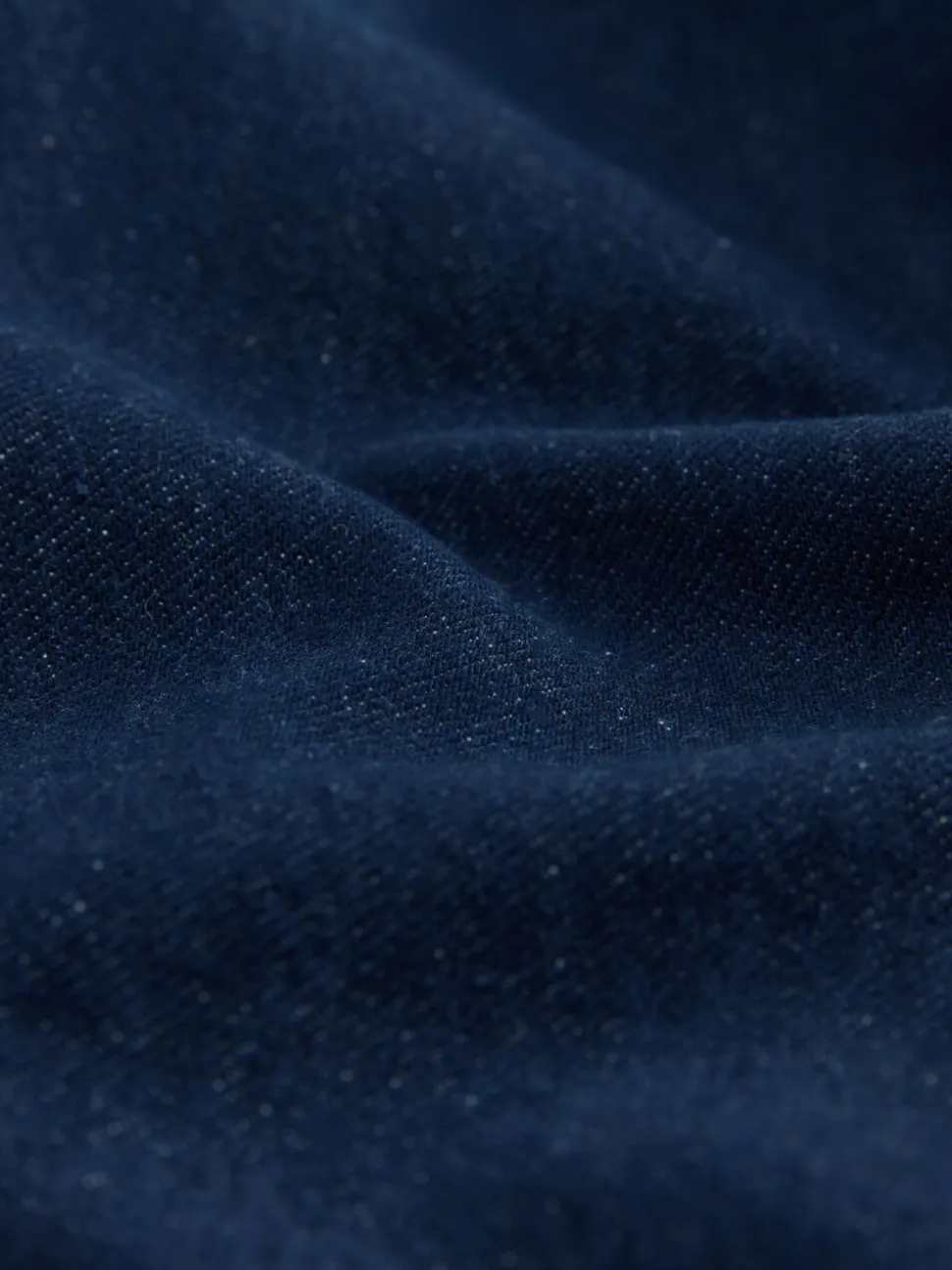 bleu foncé - Jogging en jean large à plis nervurés