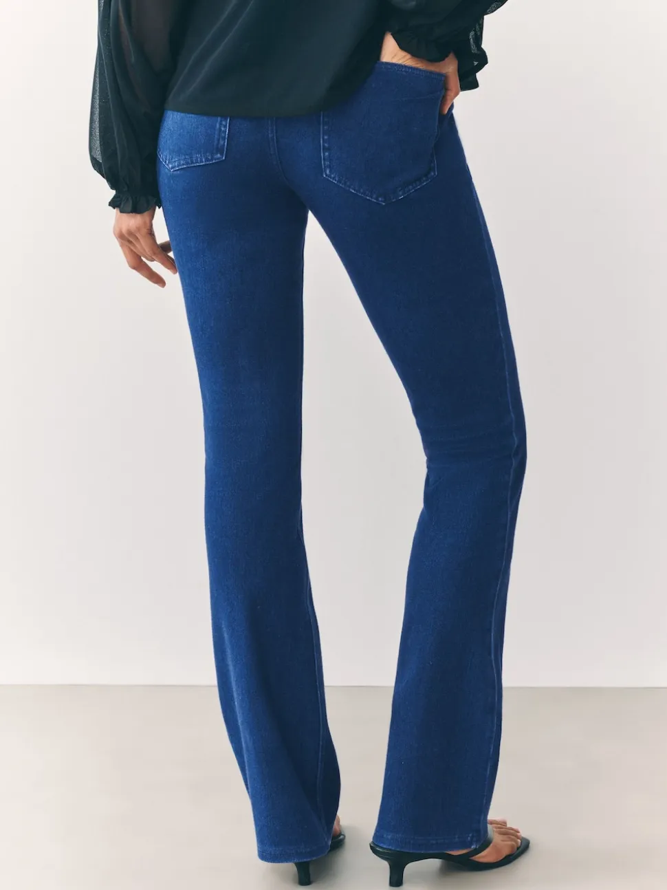 bleu foncé - Leggings bootcut en jersey