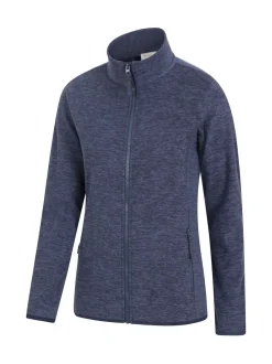 bleu foncé - Polaire Mountain Warehouse Snowdon Melange II femme à fermeture éclair