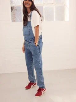 bleu foncé - Salopette Denim maternité