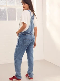 bleu foncé - Salopette Denim maternité