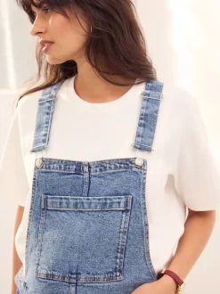 bleu foncé - Salopette Denim maternité