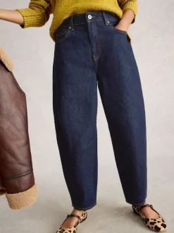 bleu foncé - White Stuff Jean Aubrey Barrel Leg