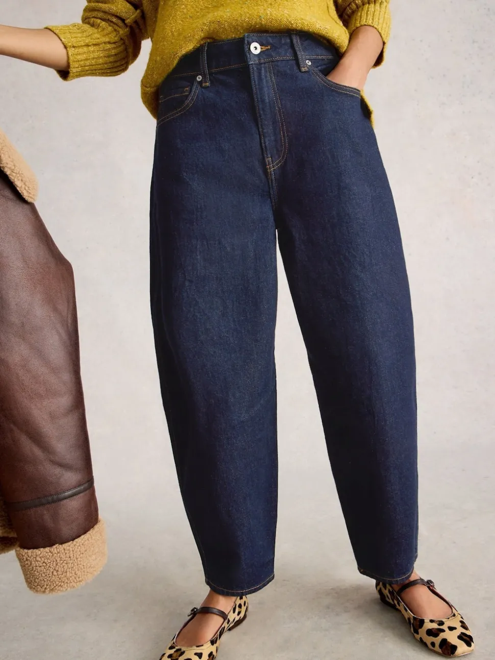bleu foncé - White Stuff Jean Aubrey Barrel Leg