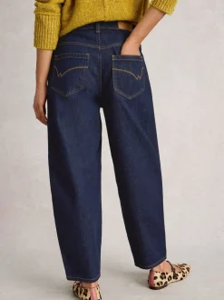bleu foncé - White Stuff Jean Aubrey Barrel Leg