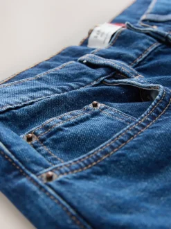 Bleu foncé de denim - Jean jambe barillet