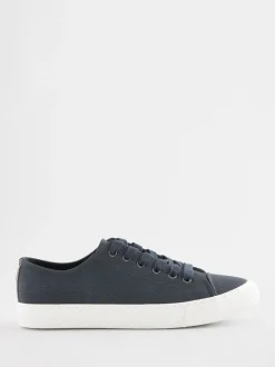 Bleu marine - Baskets de baseball vernies