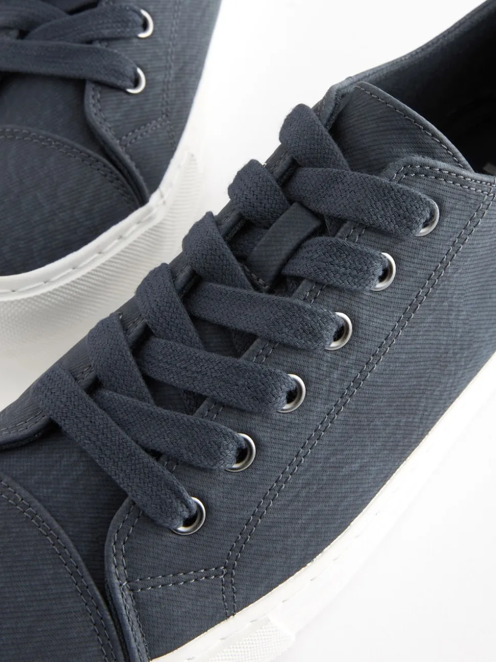 Bleu marine - Baskets de baseball vernies