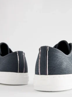 Bleu marine - Baskets de baseball vernies