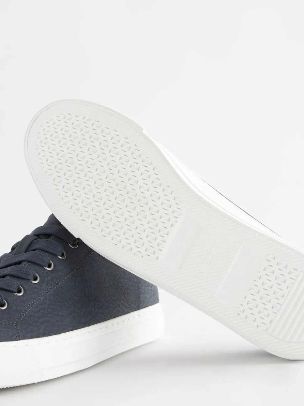 Bleu marine - Baskets de baseball vernies