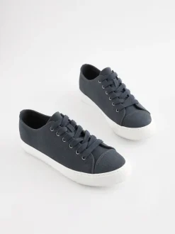 Bleu marine - Baskets de baseball vernies