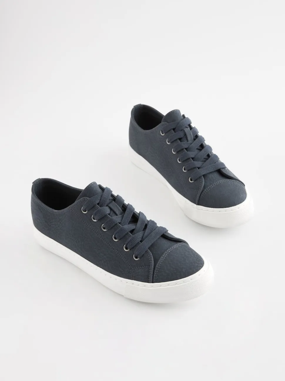 Bleu marine - Baskets de baseball vernies