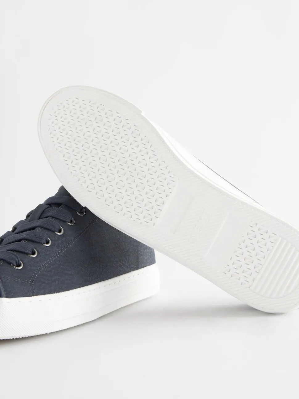 Bleu marine - Baskets de baseball vernies