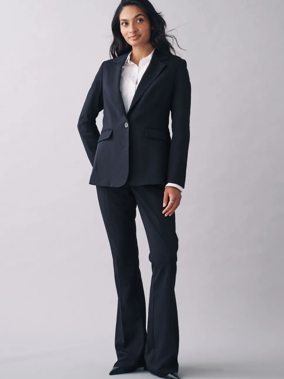 Bleu marine - Blazer ajusté robuste