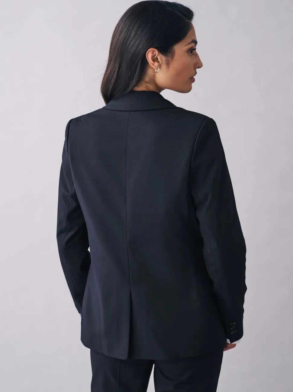 Bleu marine - Blazer ajusté robuste