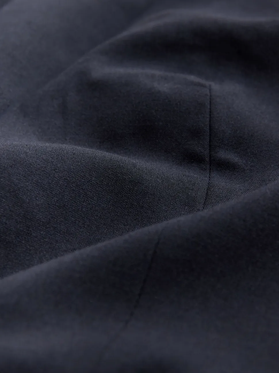 Bleu marine - Blazer simple boutonnage en laine
