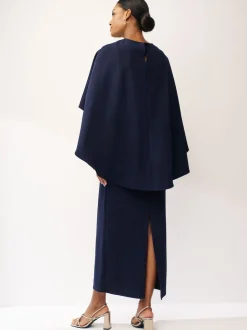 Bleu marine - Cape Robe longue