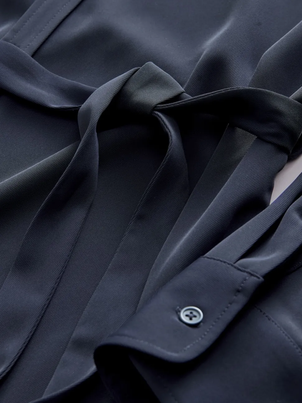 Bleu marine - Chemise de grossesse ceinturée