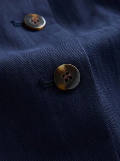 Bleu marine - Gilet boutonné sur le devant
