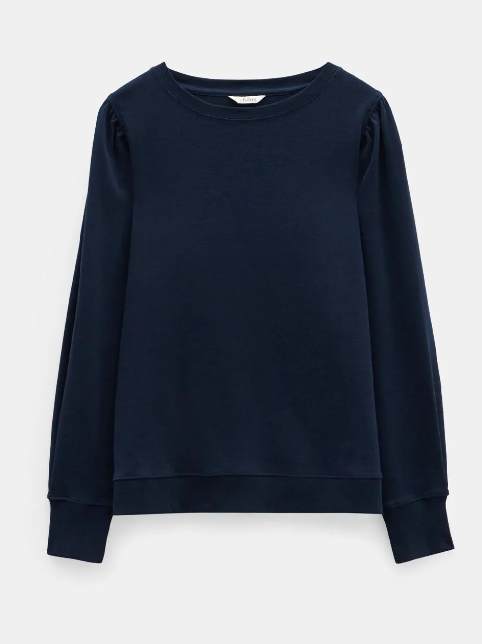 Bleu marine - Haut Hush Emily en jersey à manches bouffantes