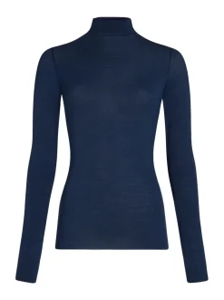 Bleu marine - Hunkemoller T-shirt super doux à col roulé avec couche de base en cachemire
