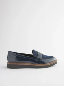 Bleu marine - Mocassins Brogue Forever Comfort®