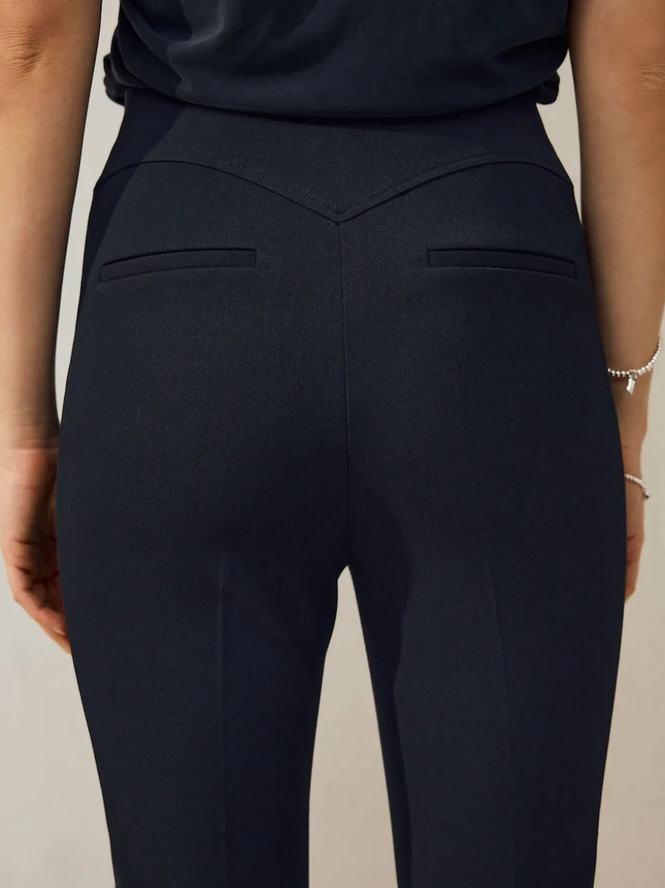 Bleu marine - Pantalon militaire sculptant