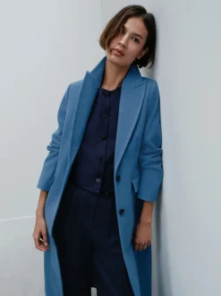 Bleu marine - Pantalon plissé ultra-large