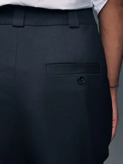 Bleu marine - Pantalons habillés coupe robuste