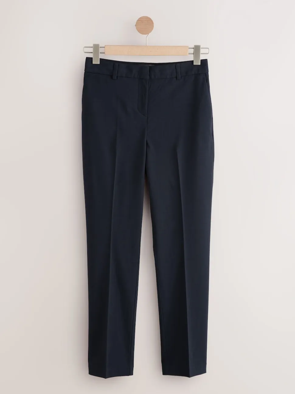 Bleu marine - Pantalons slim habillés en laine