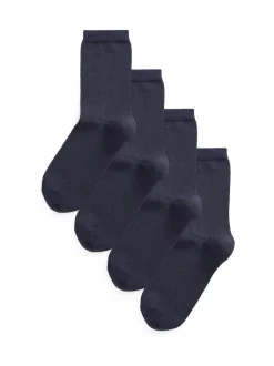 Bleu marine - Paquet de chaussettes de cheville en modal 4