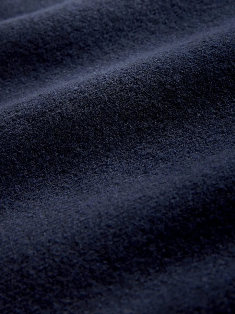 Bleu marine - Pulls ultra-doux à Col montant avec coutures