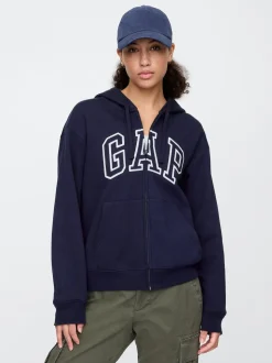 Bleu marine - Sweat à capuche Gap avec logo