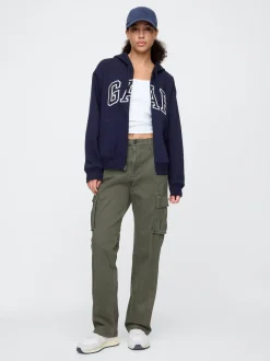 Bleu marine - Sweat à capuche Gap avec logo