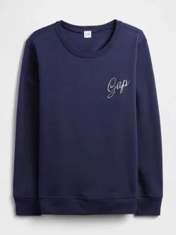 Bleu marine - Sweat Gap décontracté à logo