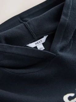 Bleu marine - Sweat-shirt à capuche compact et confortable à Manches longues