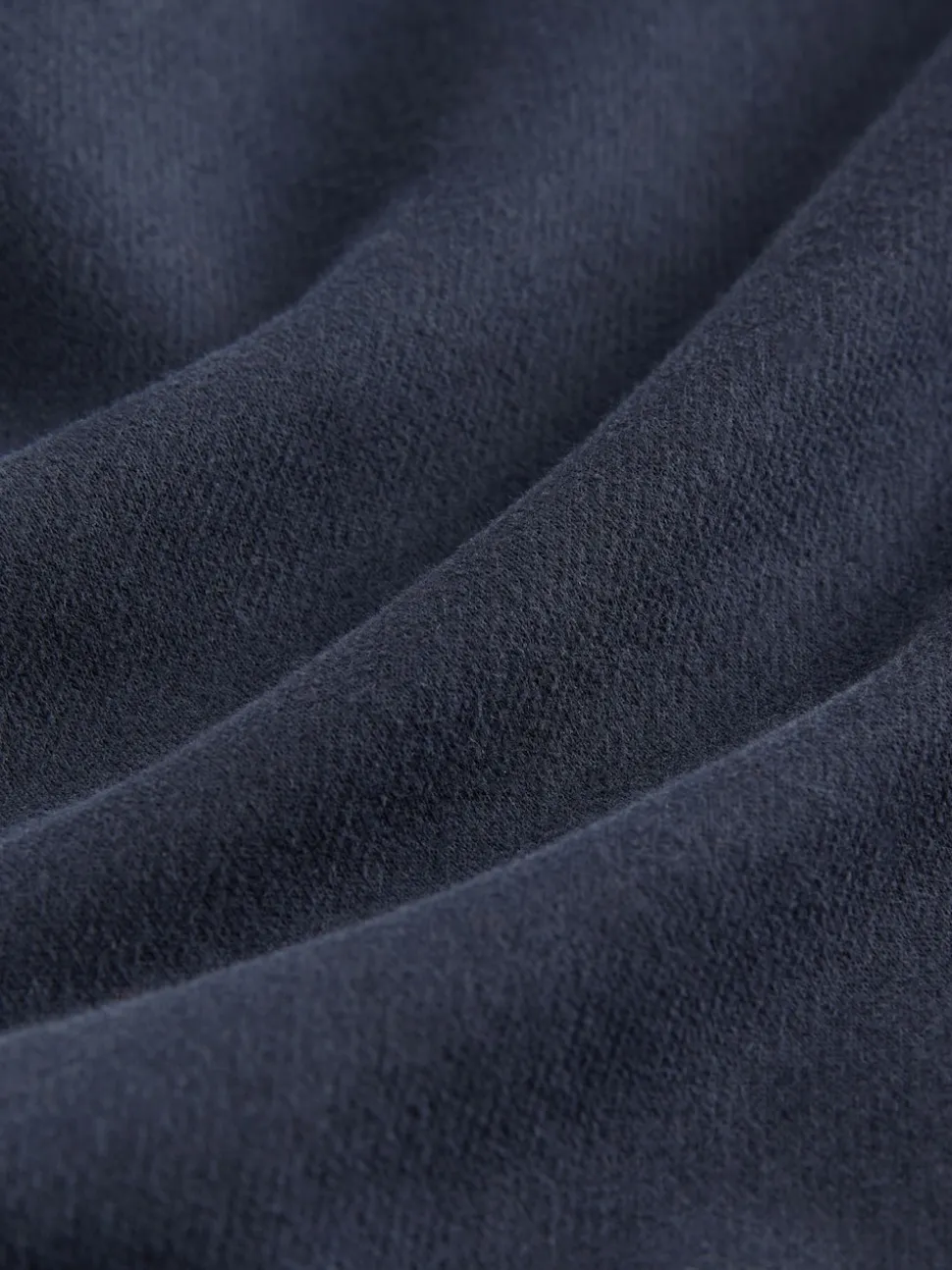 Bleu marine - Sweat-shirt long Essentiels coupe décontractée avec poches