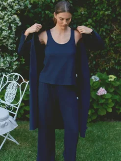 Bleu marine foncé - Cardigan Laura Ashley Longline Lounge