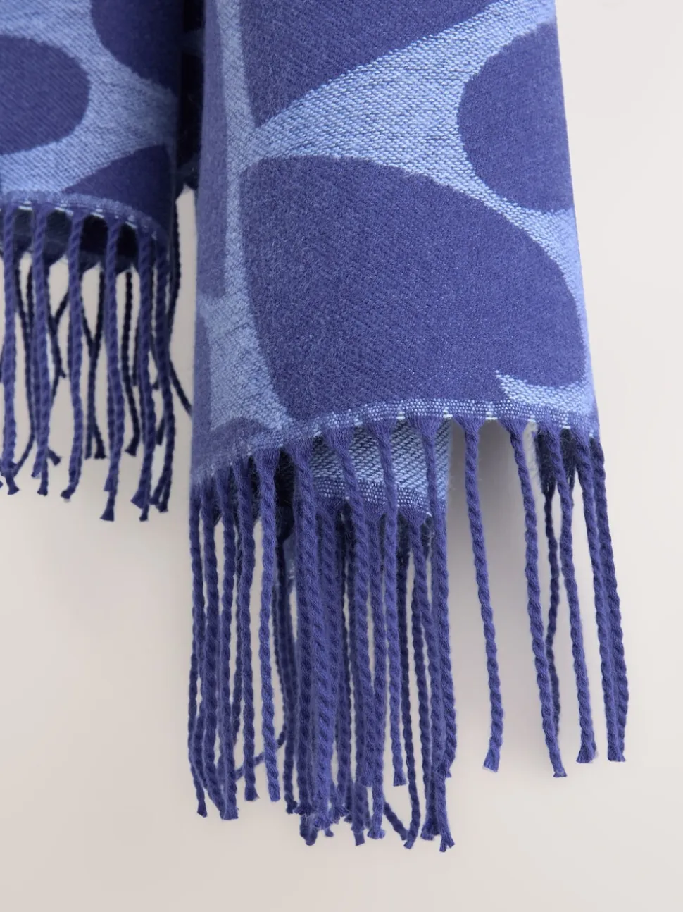 Bleu marine imprimé cœur - Écharpe épaisse