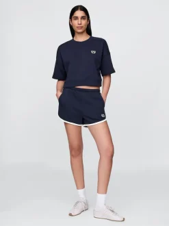 Bleu marine/bleu - Gap Short en molleton à logo dauphin à logo doux