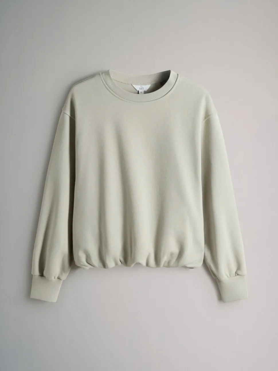 Bleu marine/vert sauge - The Set lot de 2 Sweat-shirts à ourlet boule