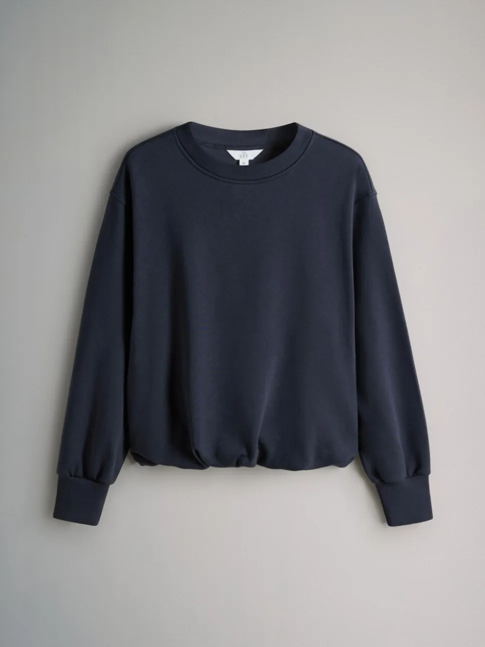 Bleu marine/vert sauge - The Set lot de 2 Sweat-shirts à ourlet boule